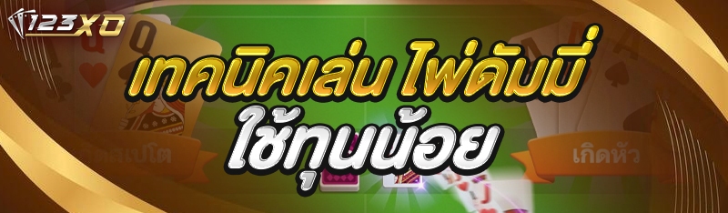 เทคนิคเล่น ไพ่ดัมมี่ ใช้ทุนน้อย